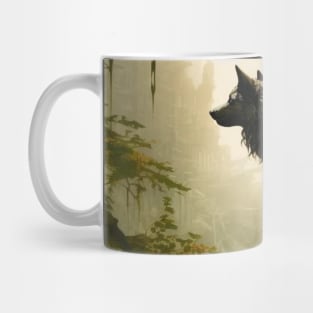 Mystic Wolf in Enchanted Forest Mug